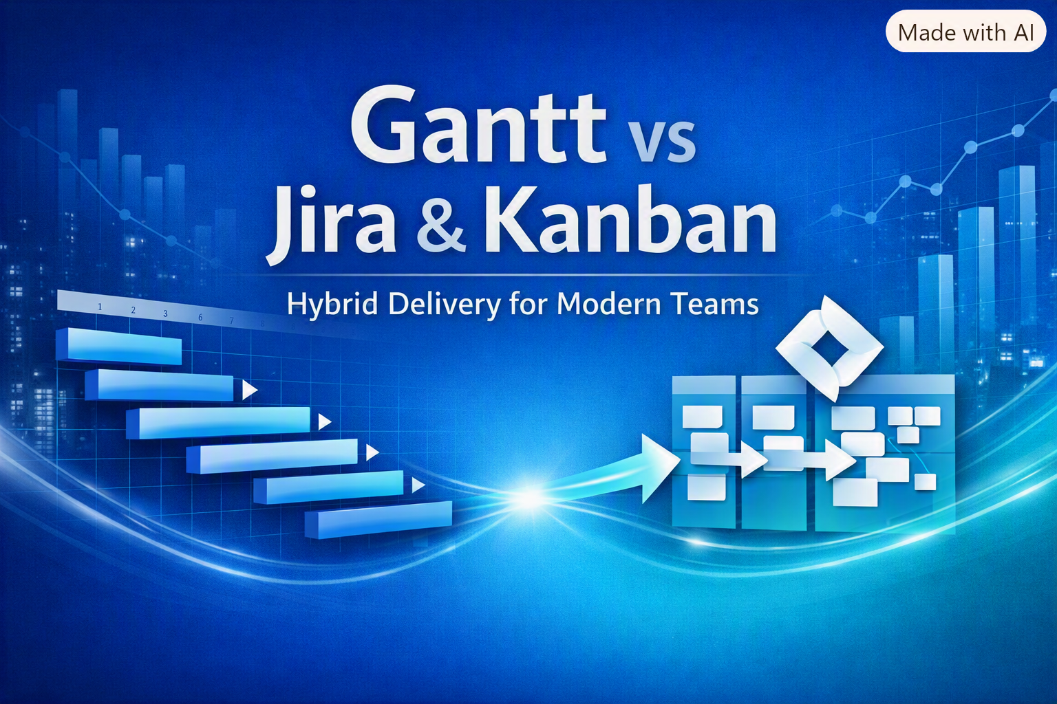 Gantt vs Jira & Kanban — Hybrid Delivery for Modern Teams